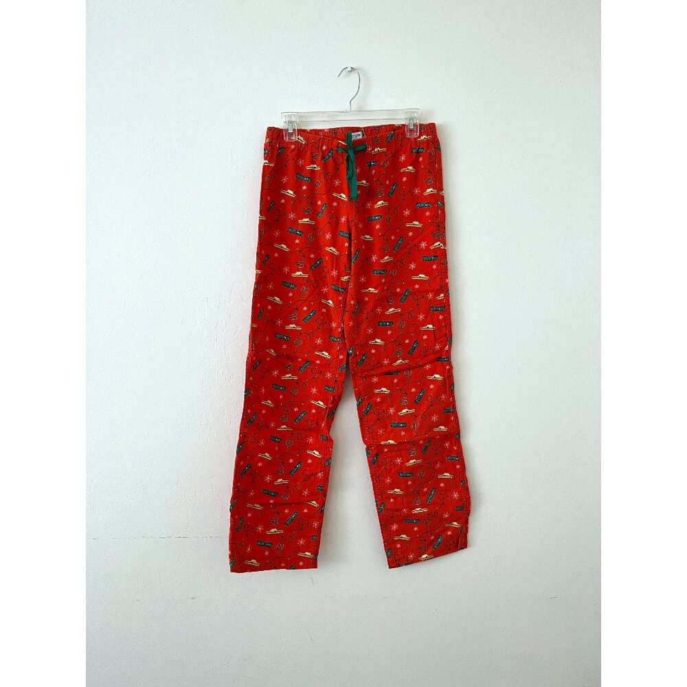 J. Crew Red Broadway Cotton Flannel Pajama Pants, XS